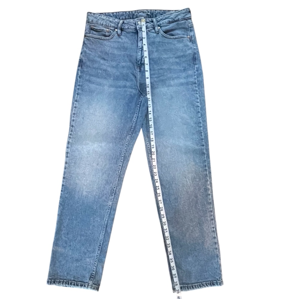 ON 34TH Straight Leg high rise Classic Blue Denim Jeans Sz: 12 / 31 - Picture 10 of 10